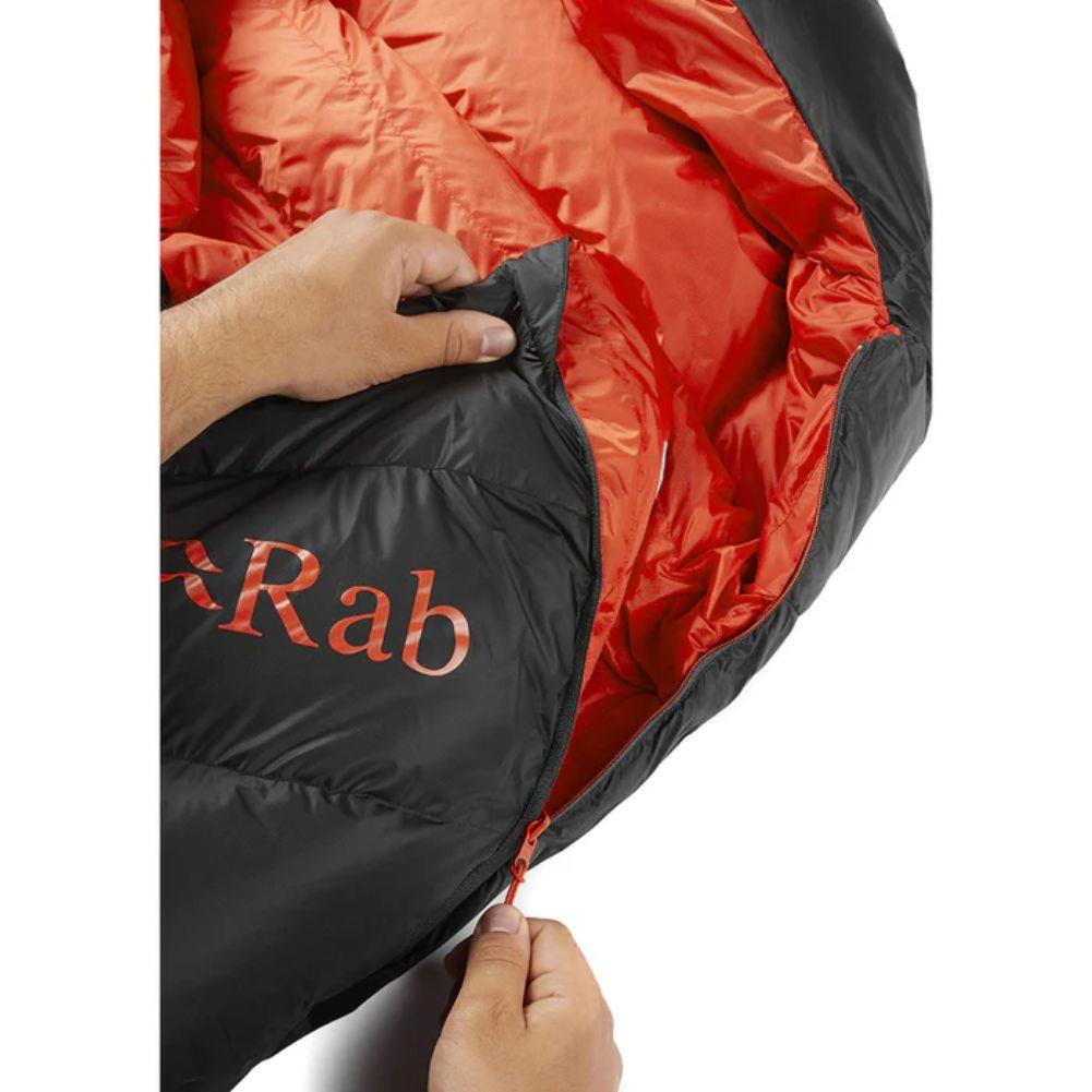 Rab Neutrino Pro 700 Left Zip Down Sleeping Bag (-15C) - Long (Granite) pull