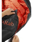 Rab Neutrino Pro 700 Left Zip Down Sleeping Bag (-15C) - Long (Granite) pull