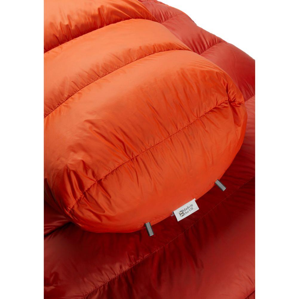 Rab Alpine 600 Down Left Zip Sleeping Bag - Regular (Red Clay) bottom
