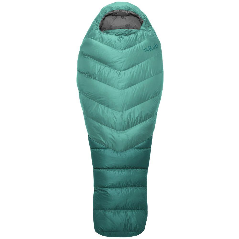 Rab Women's Alpine 600 Down Left Zip Sleeping Bag (-9C) - Regular (Peacock Green)