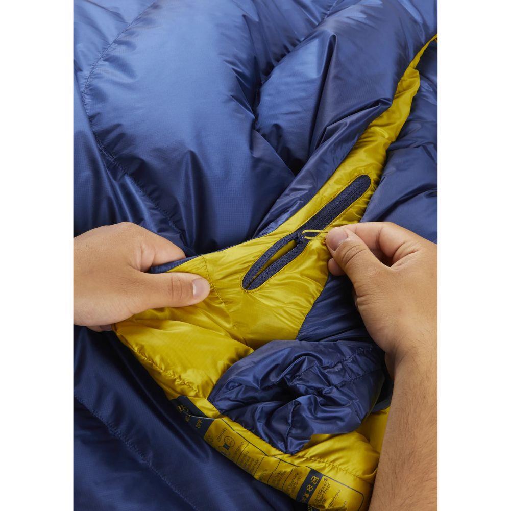 Rab Neutrino 400 Down Left Zip Sleeping Bag - Regular Wide (Nightfall Blue)