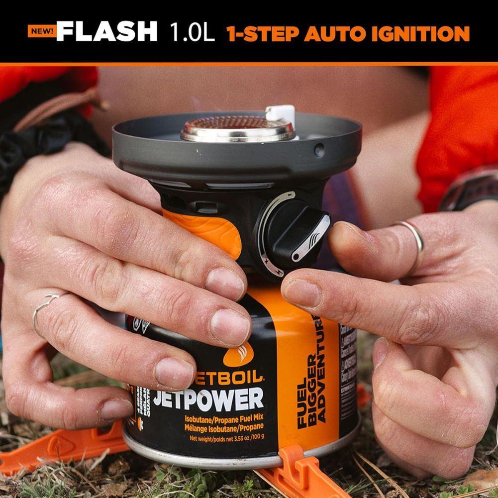 Jetboil Flash 1.0L Fast Boil System (Carbon) turn the dial
