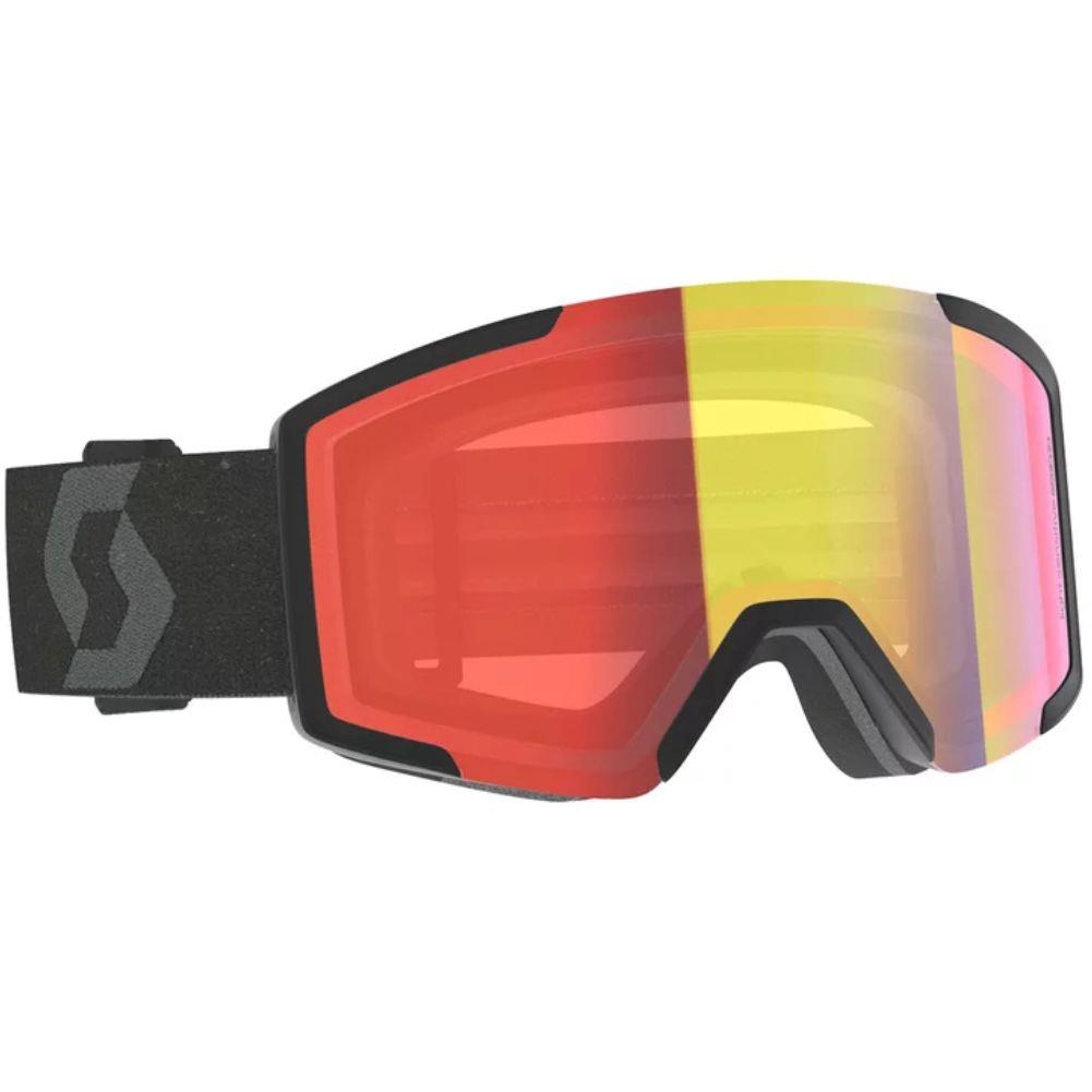 SCOTT Shield Light Sensitive Snow Sports Goggle (Mineral Black/AMP LS Red Chrome S2-3)