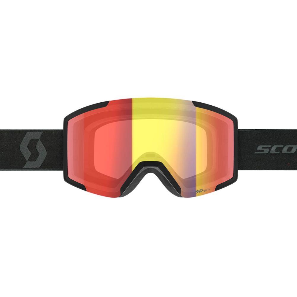 SCOTT Shield Light Sensitive Snow Sports Goggle (Mineral Black/AMP LS Red Chrome S2-3) front