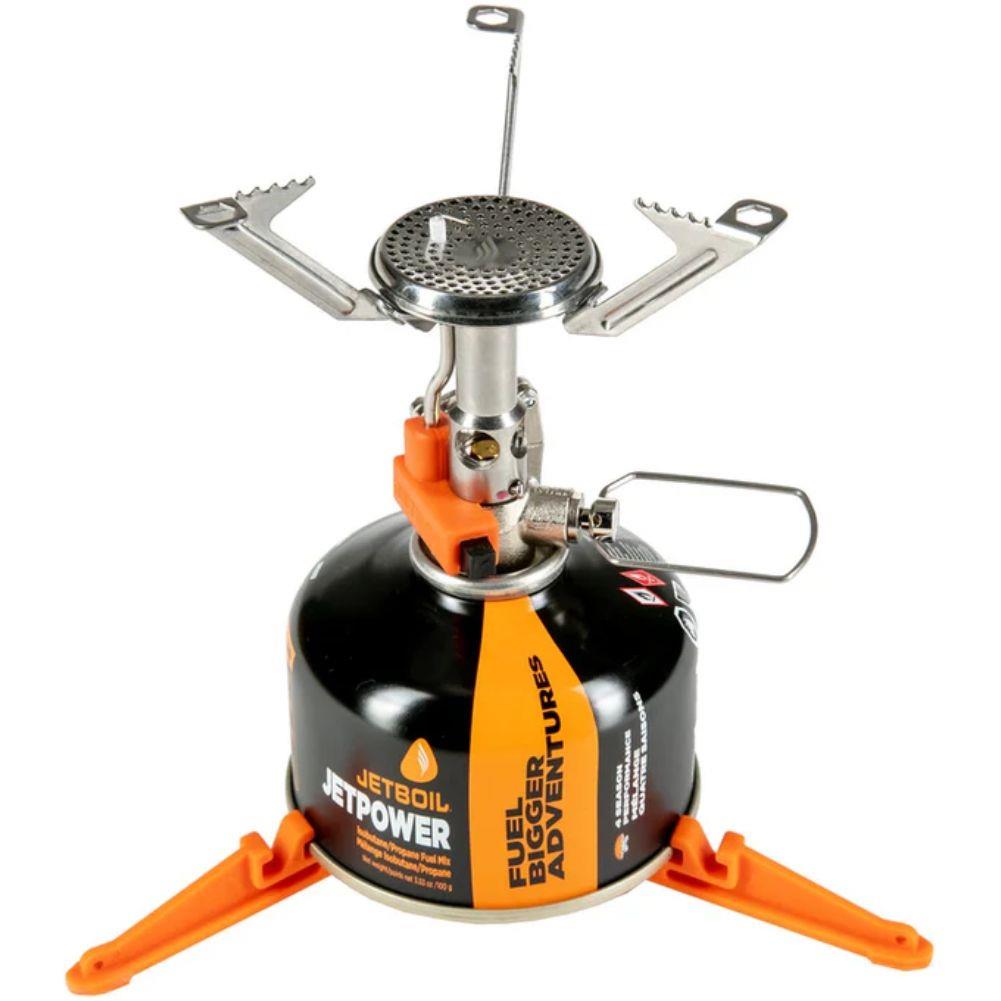 Jetboil MightyMo Steel Cooking Stove on gas