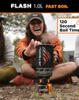 Jetboil Flash 1.0L Fast Boil System (Ocean Topo) fast