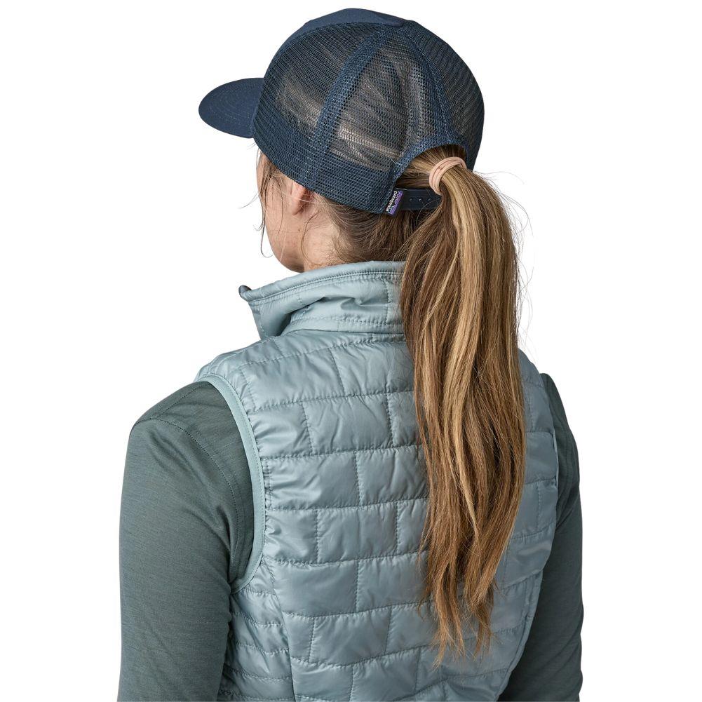 Patagonia P-6 Logo Trucker Hat (New Navy) back