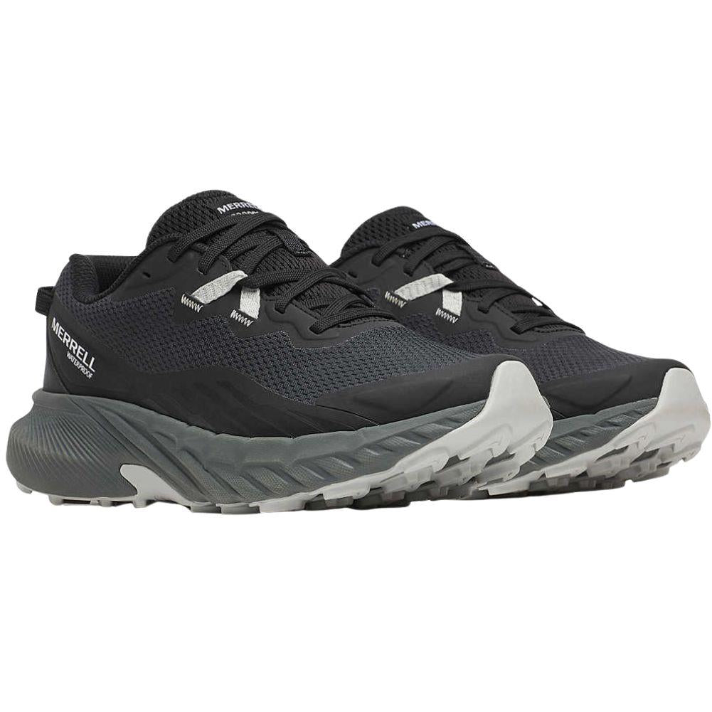 Merrell Women's Agility Trail Waterproof Hiking Shoe (Black) pair