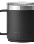 Yeti Rambler 10 oz (295 ml) Stackable Ceramic Lining Mug (Black) back