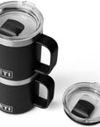 Yeti Rambler 10 oz (295 ml) Stackable Ceramic Lining Mug (Black) stacked