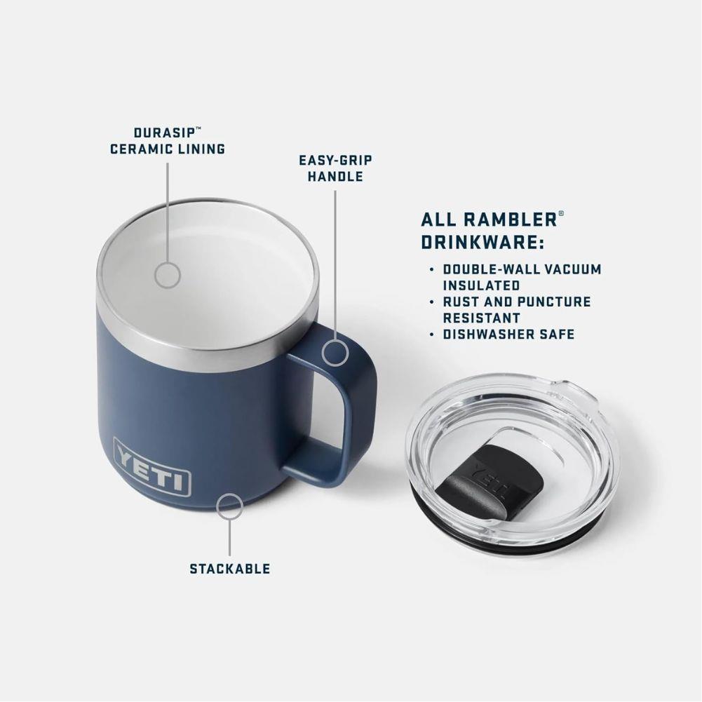 Yeti Rambler 10 oz (295 ml) Stackable Ceramic Lining Mug (Black) info