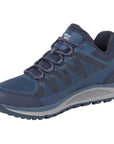 Sprayway Men's Burbage Low HydroDRY Waterproof Walking Shoe (Navy) right front angle