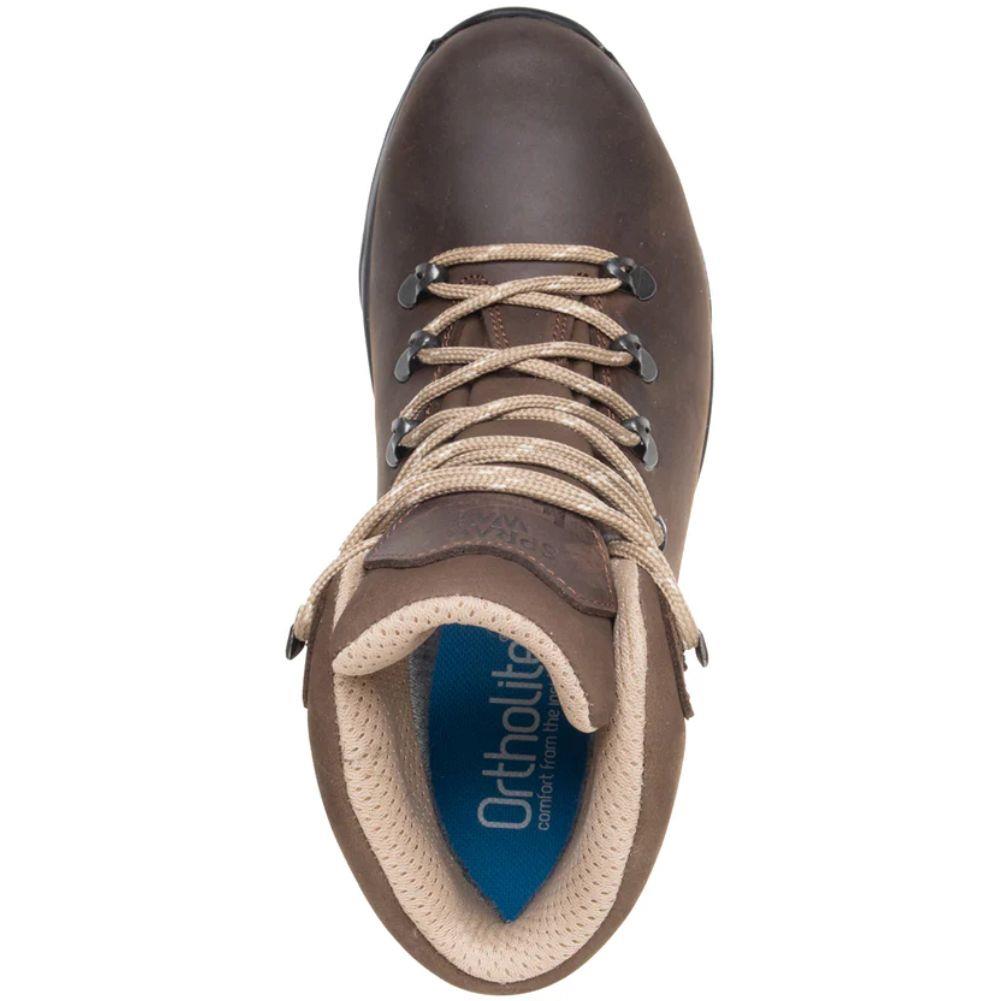 Sprayway Women's Canna HydroDry Hiking Boots (Brown) top view