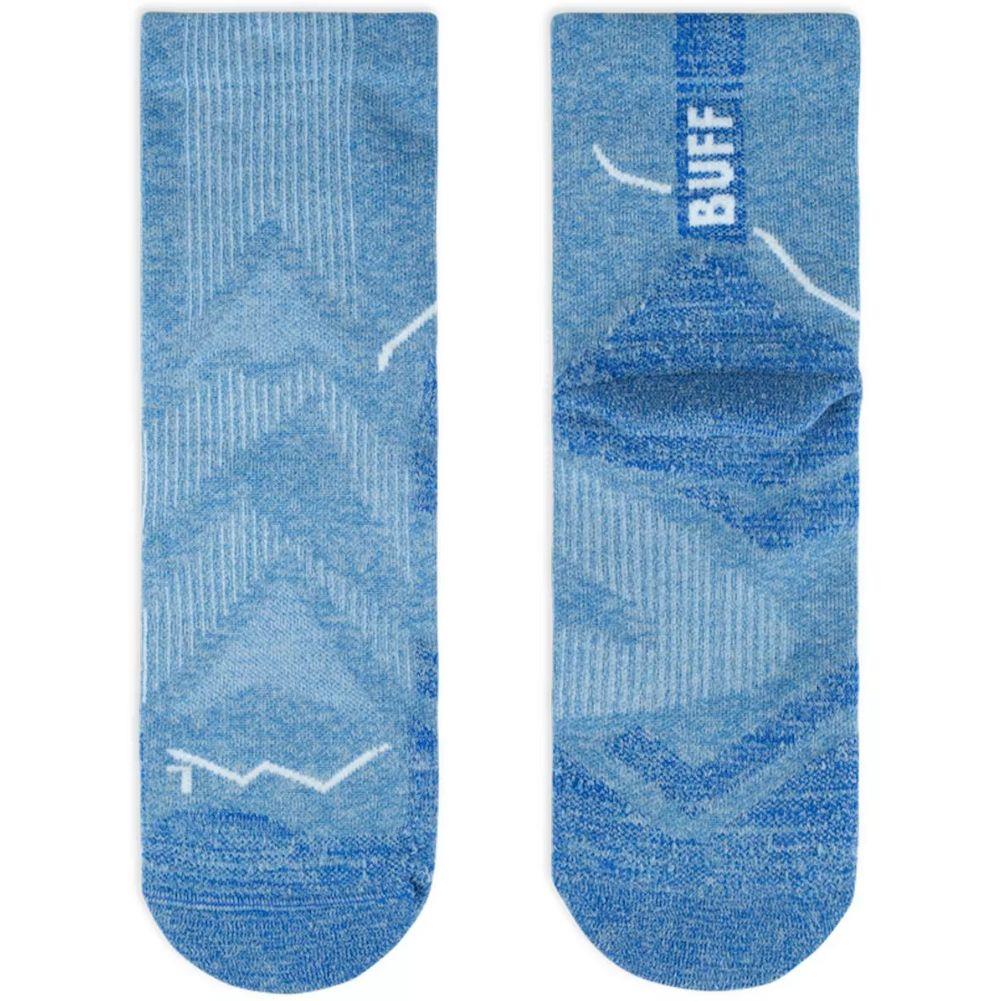 Buff DryFlx Quarter Socks (Washed Blue) long