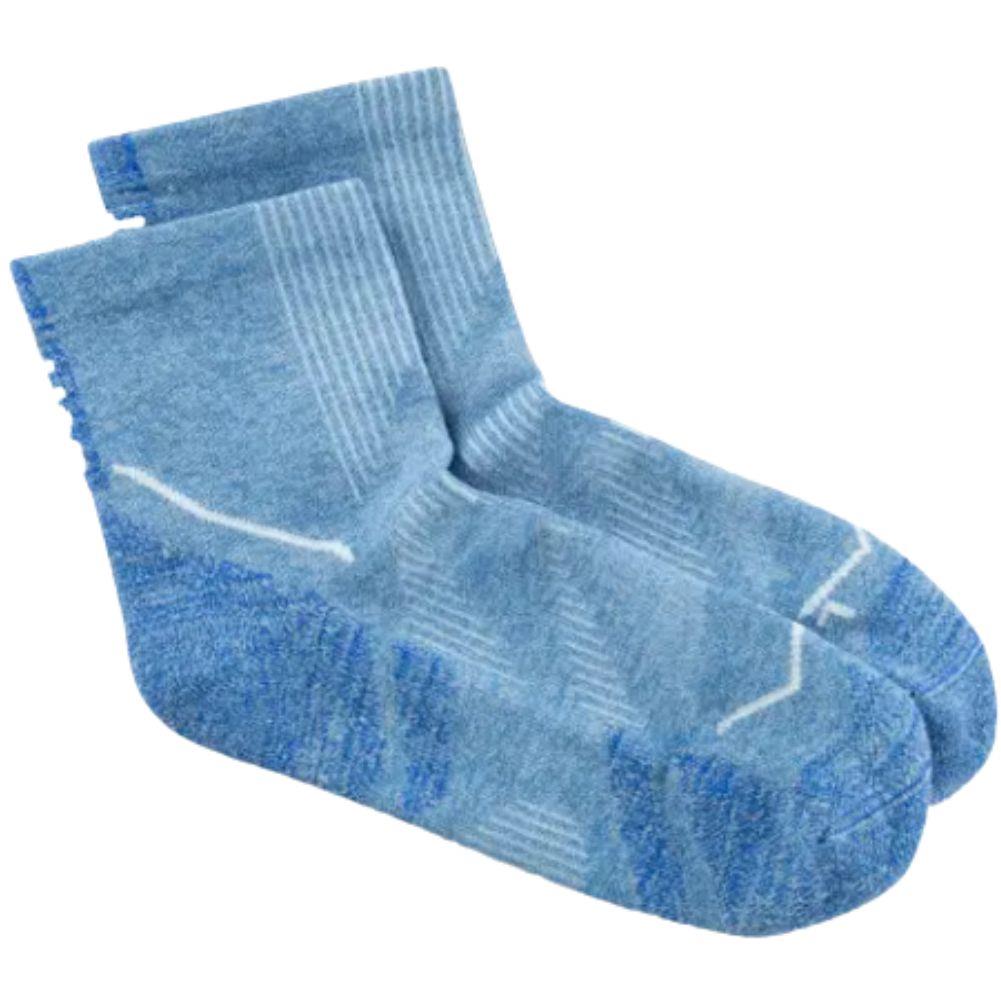 Buff DryFlx Quarter Socks (Washed Blue) pair