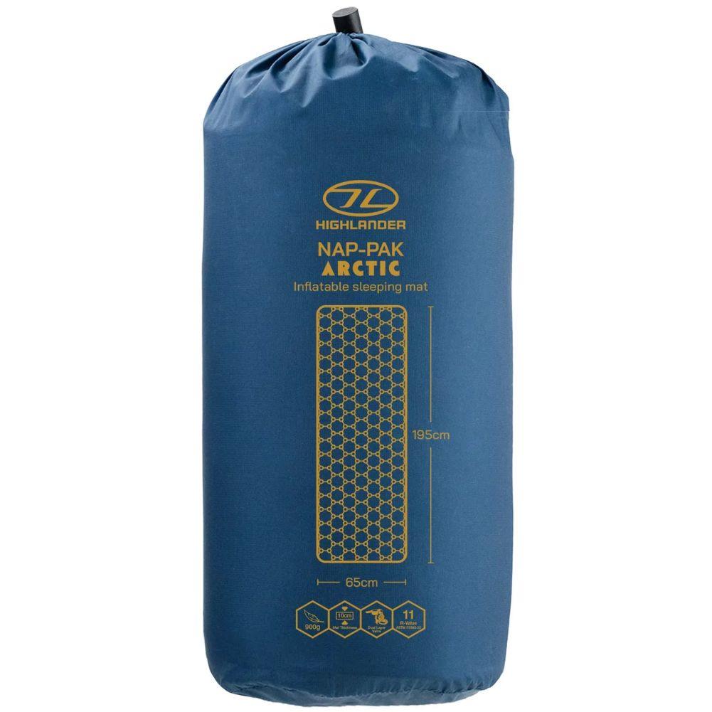 Highlander Nap-Pak Arctic R11 Inflatable Sleeping Mat (Deep Blue) bag