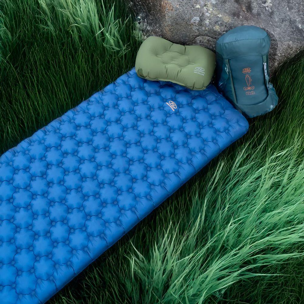 Highlander Nap-Pak Arctic R11 Inflatable Sleeping Mat (Deep Blue) pillow