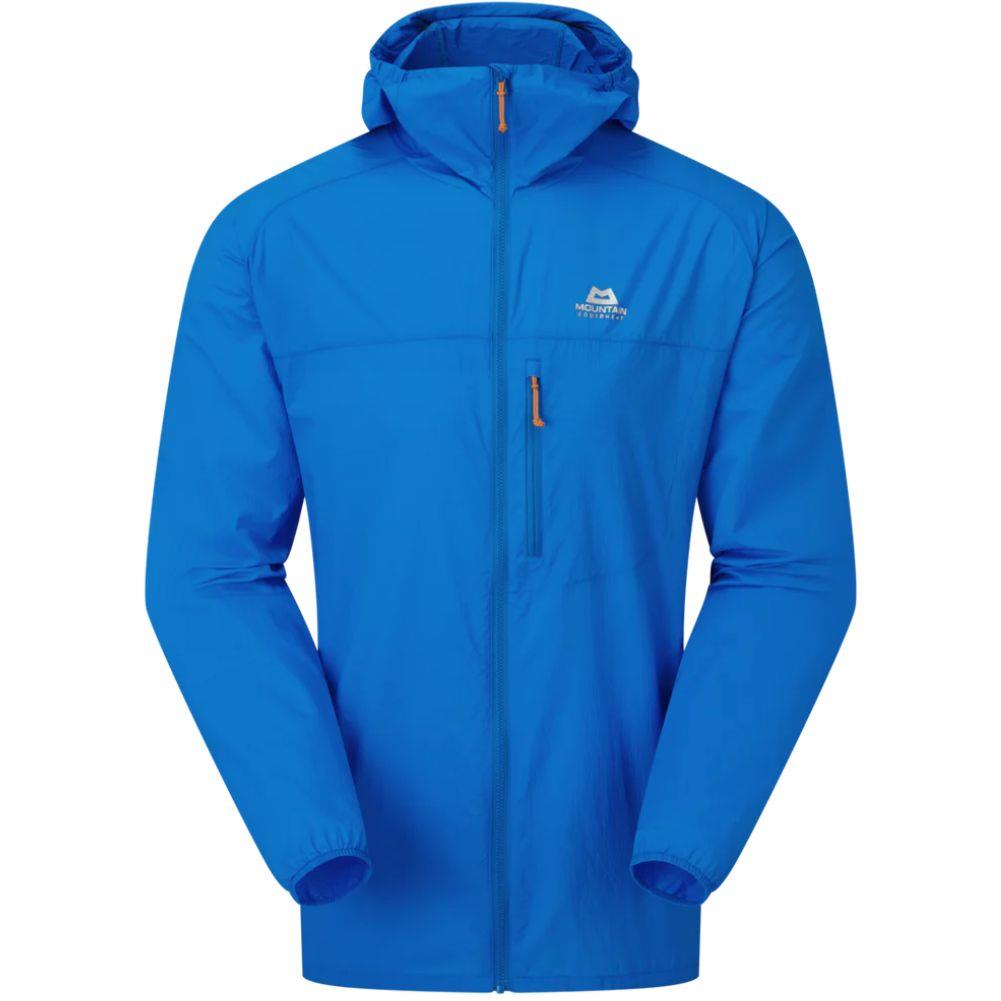 Mountain Equipment Men's Aerofoil Soft Shell Hooded Jacket (Atlantic Blue)