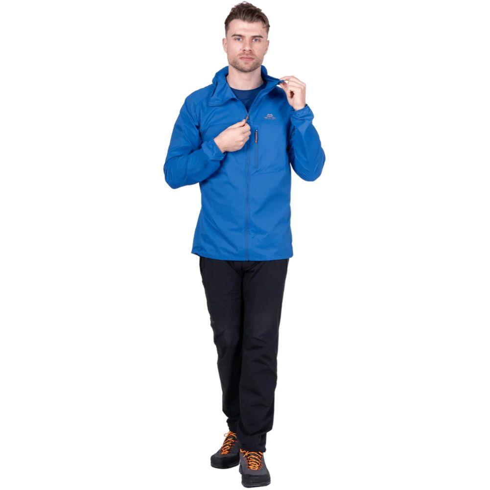 Mountain Equipment Men's Aerofoil Soft Shell Hooded Jacket (Atlantic Blue) body
