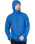 Mountain Equipment Men's Aerofoil Soft Shell Hooded Jacket (Atlantic Blue) hood up