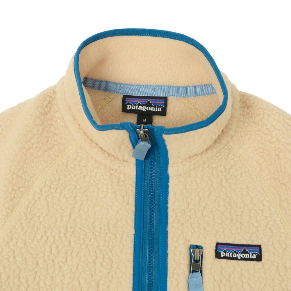 Patagonia Men's Retro Pile Fleece Jacket (Nautilus Tan) collar