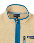 Patagonia Men's Retro Pile Fleece Jacket (Nautilus Tan) collar