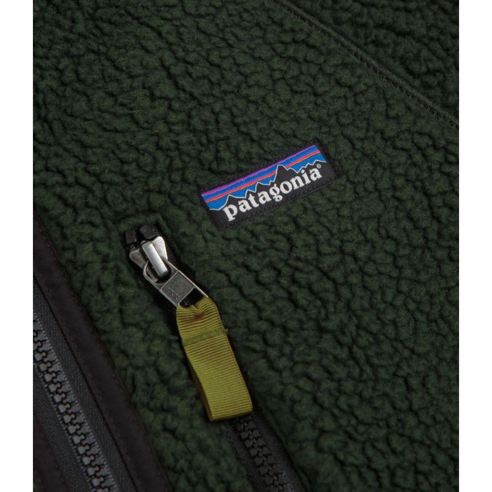 Patagonia Men's Retro Pile Fleece Jacket (Old Growth Green) logo