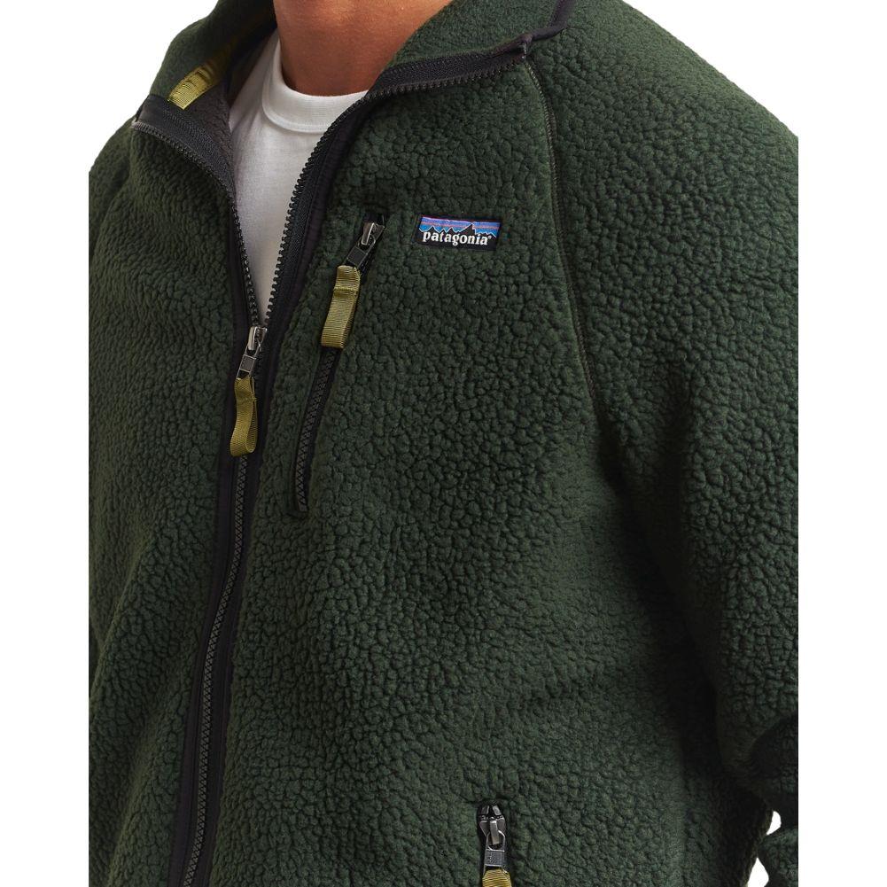 Patagonia Men's Retro Pile Fleece Jacket (Old Growth Green) fleecee