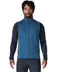 Patagonia Men's R1 Fleece Vest (Aquatic Blue) front