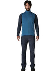 Patagonia Men's R1 Fleece Vest (Aquatic Blue) full body