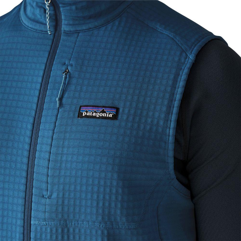 Patagonia Men's R1 Fleece Vest (Aquatic Blue) logo