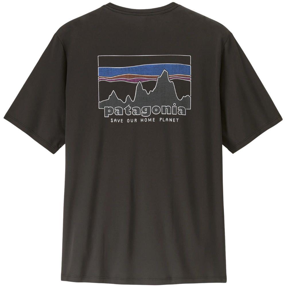 Patagonia Men's Capilene Cool Daily Shirt - '73 Skyline (Black) back