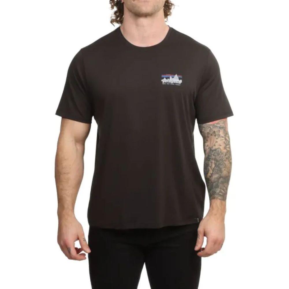Patagonia Men's Capilene Cool Daily Shirt - '73 Skyline (Black) man