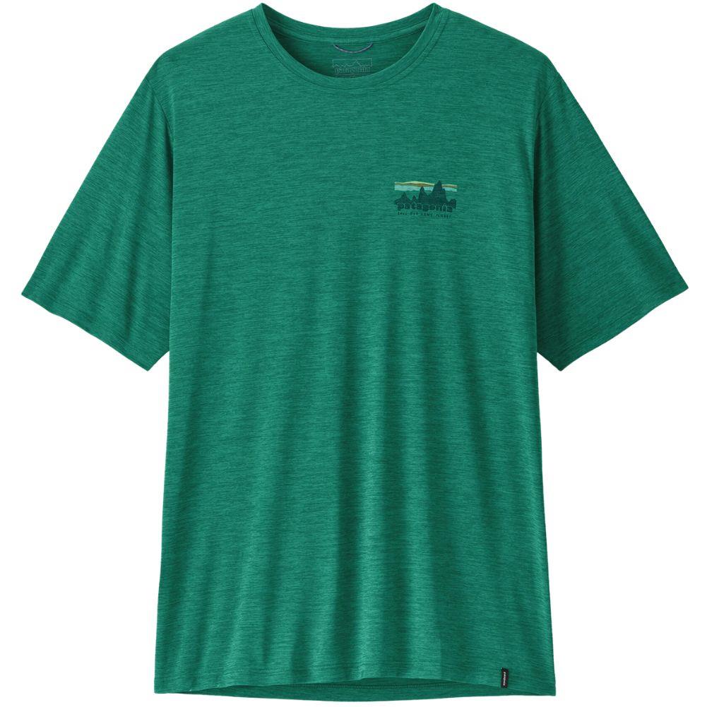 Patagonia Men's Capilene Cool Daily Shirt - '73 Skyline (Gem Green - Light Gem Green X-Dye)