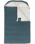 Outwell Camper Lux Double Sleeping Bag (Blue) flap open
