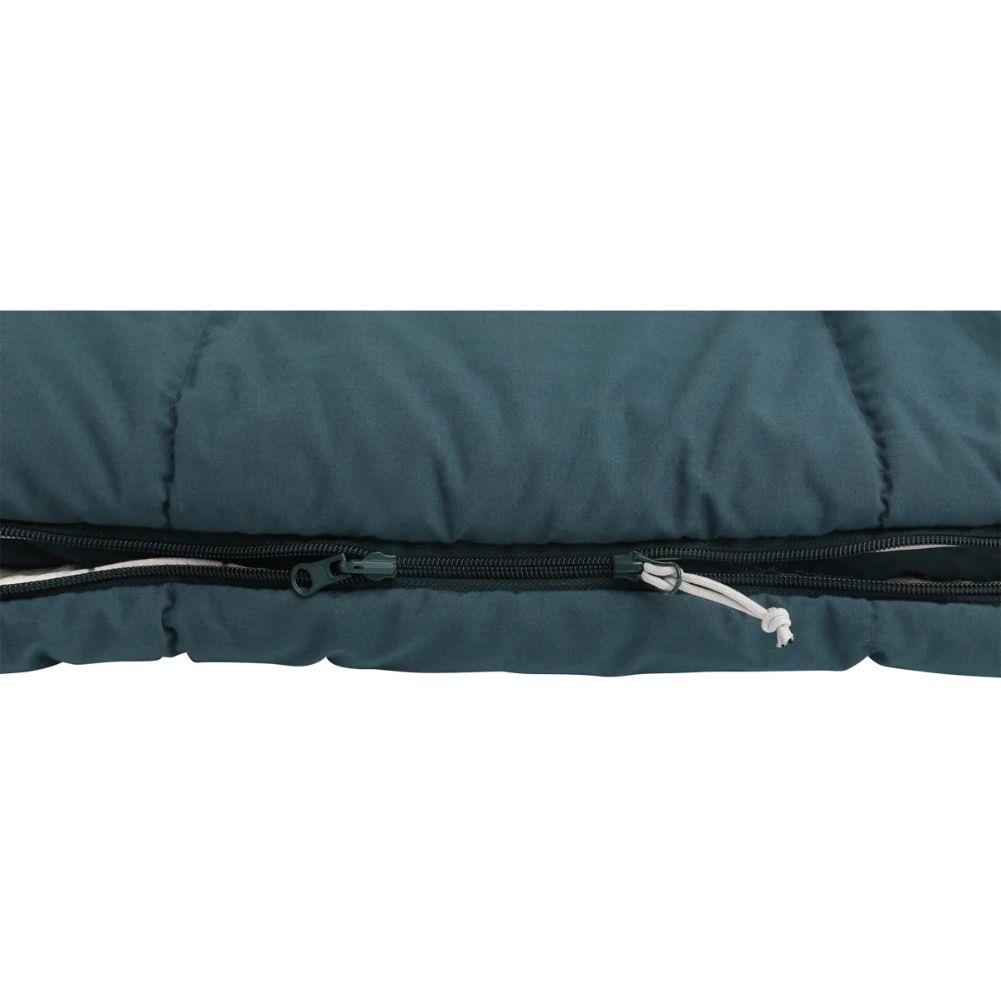 Outwell Camper Lux Double Sleeping Bag (Blue) zipper