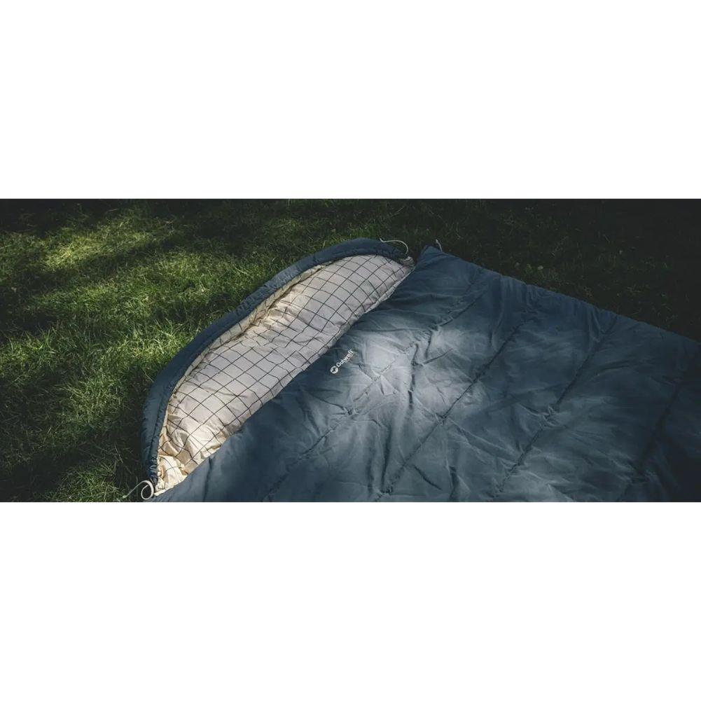 Outwell Camper Lux Double Sleeping Bag (Blue) grass