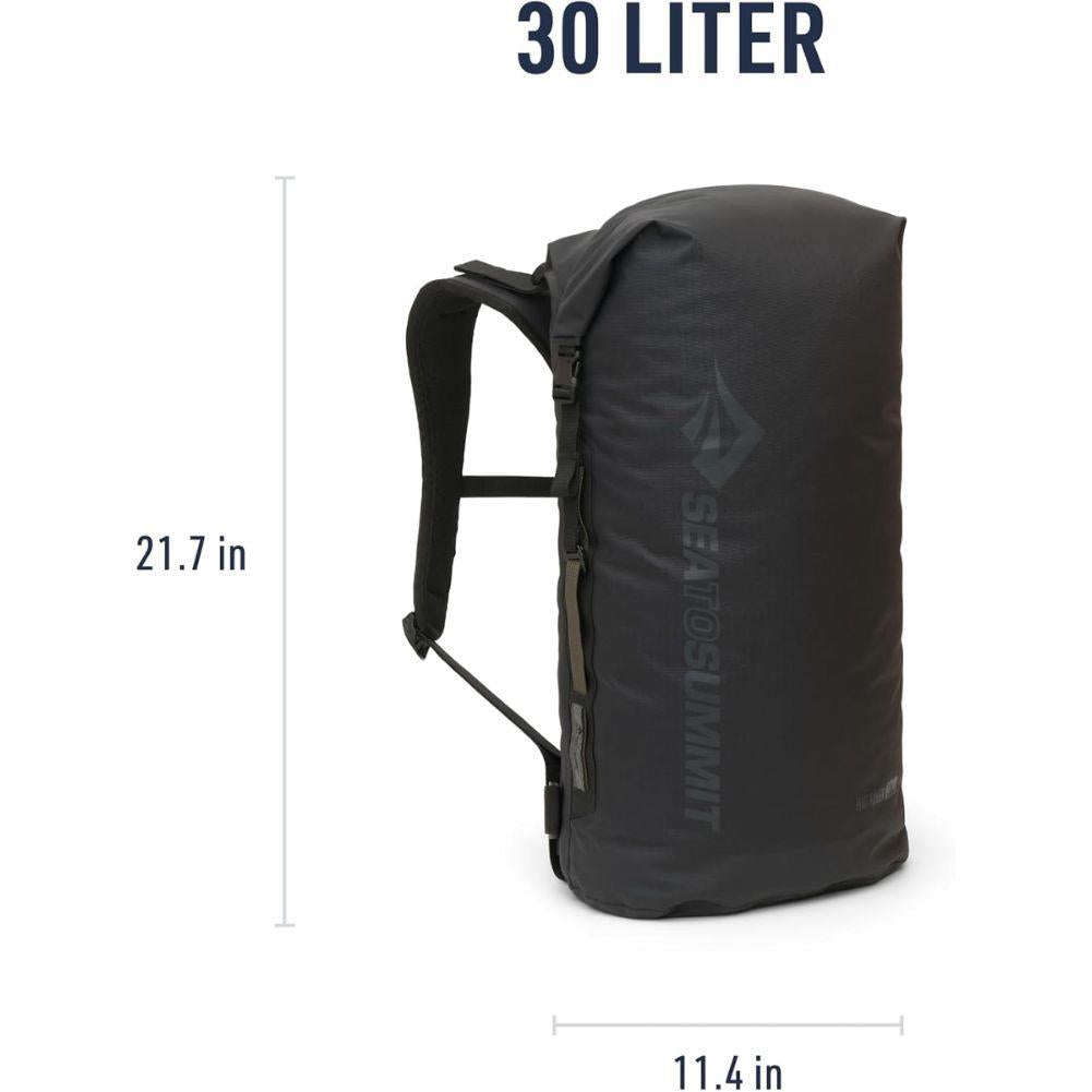 Sea to Summit Big River Dry 30L Backpack (Jet Black) litre
