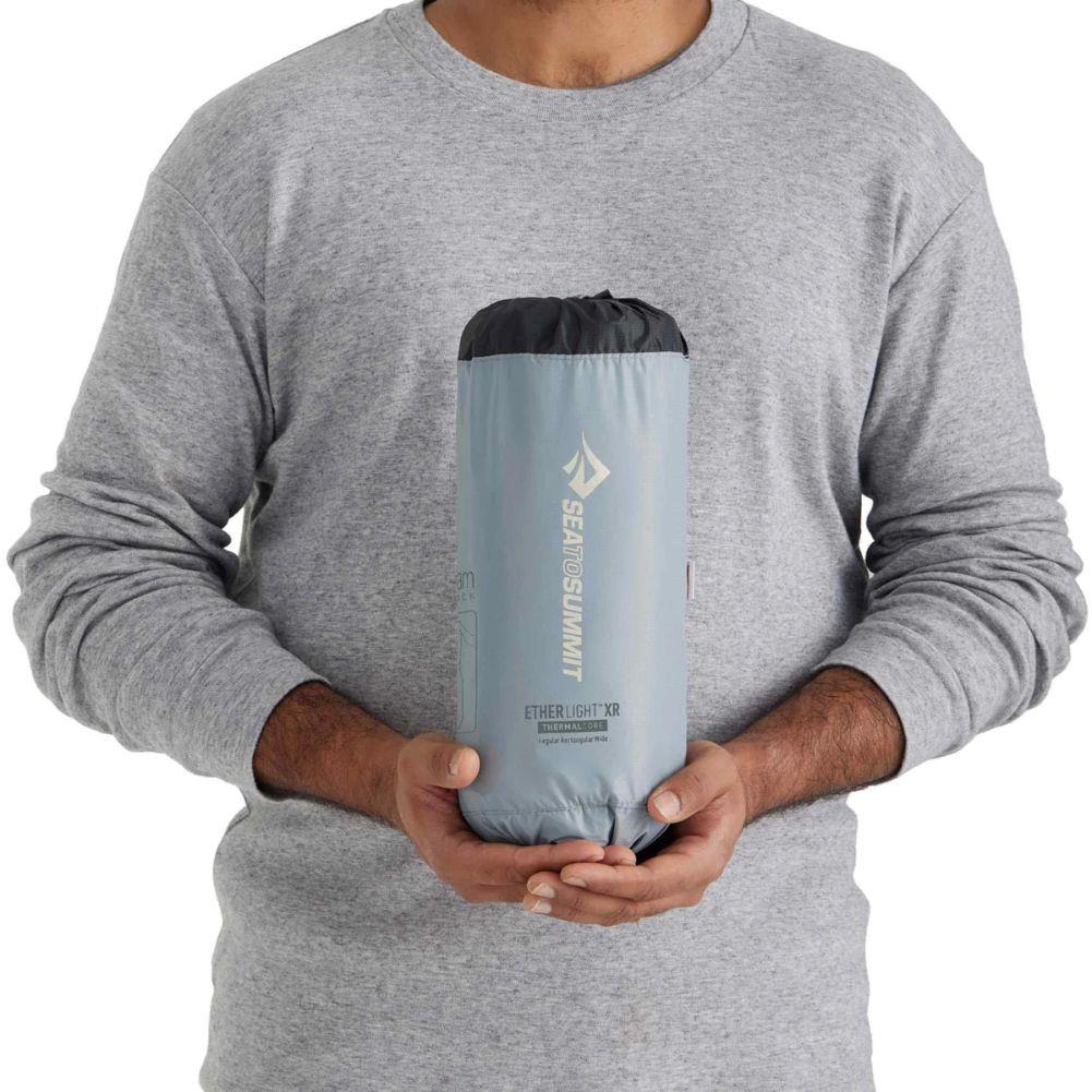 Sea To Summits Ether Light XR Insulated Air Sleeping Mat - Rec. Regular Wide (Dark Grey) hand