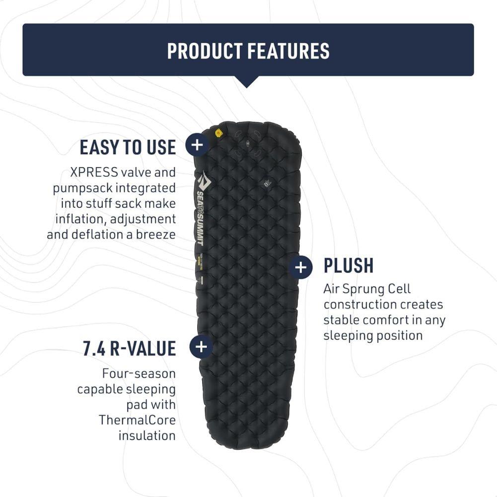 Sea To Summit Ether Light XR PRO Insulated Air Sleeping Mat - Regular (Black)
