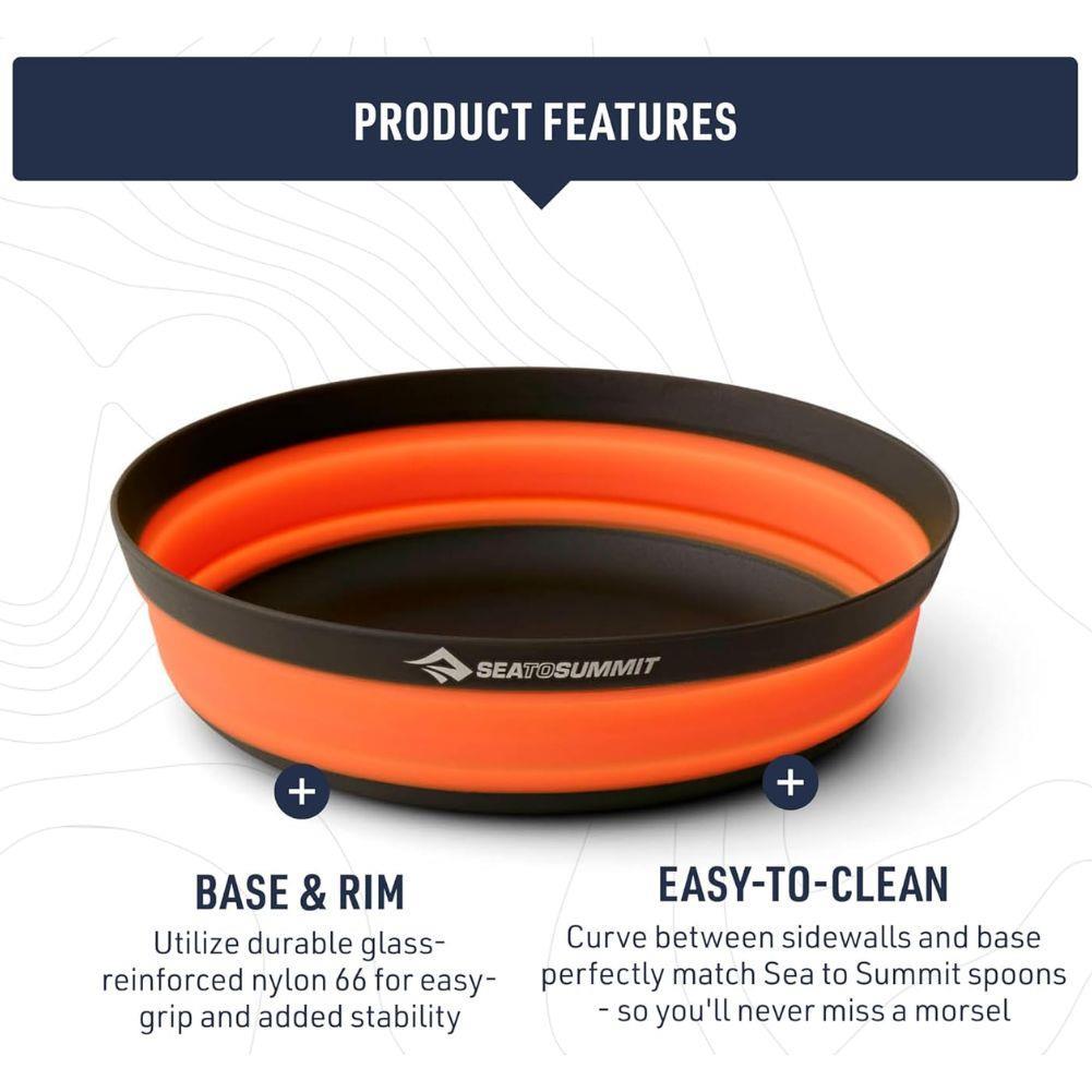 Sea to Summit Frontier UL Collapsible Bowl - Medium (Sulphur Yellow) features