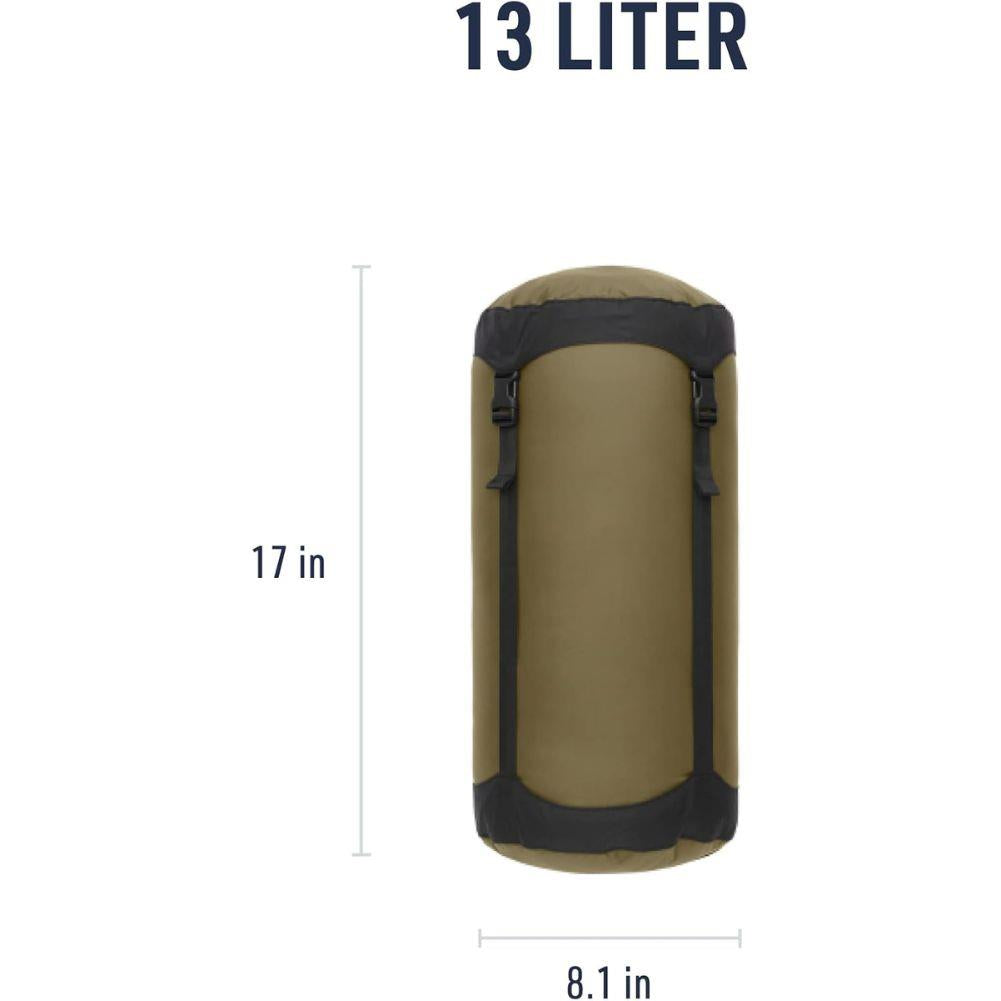 Sea To Summits Lightweight Compression Sack - 13L (Olive Green) litres