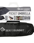 Sea To Summit Travelling Light Pocket Umbrella (Black) packages