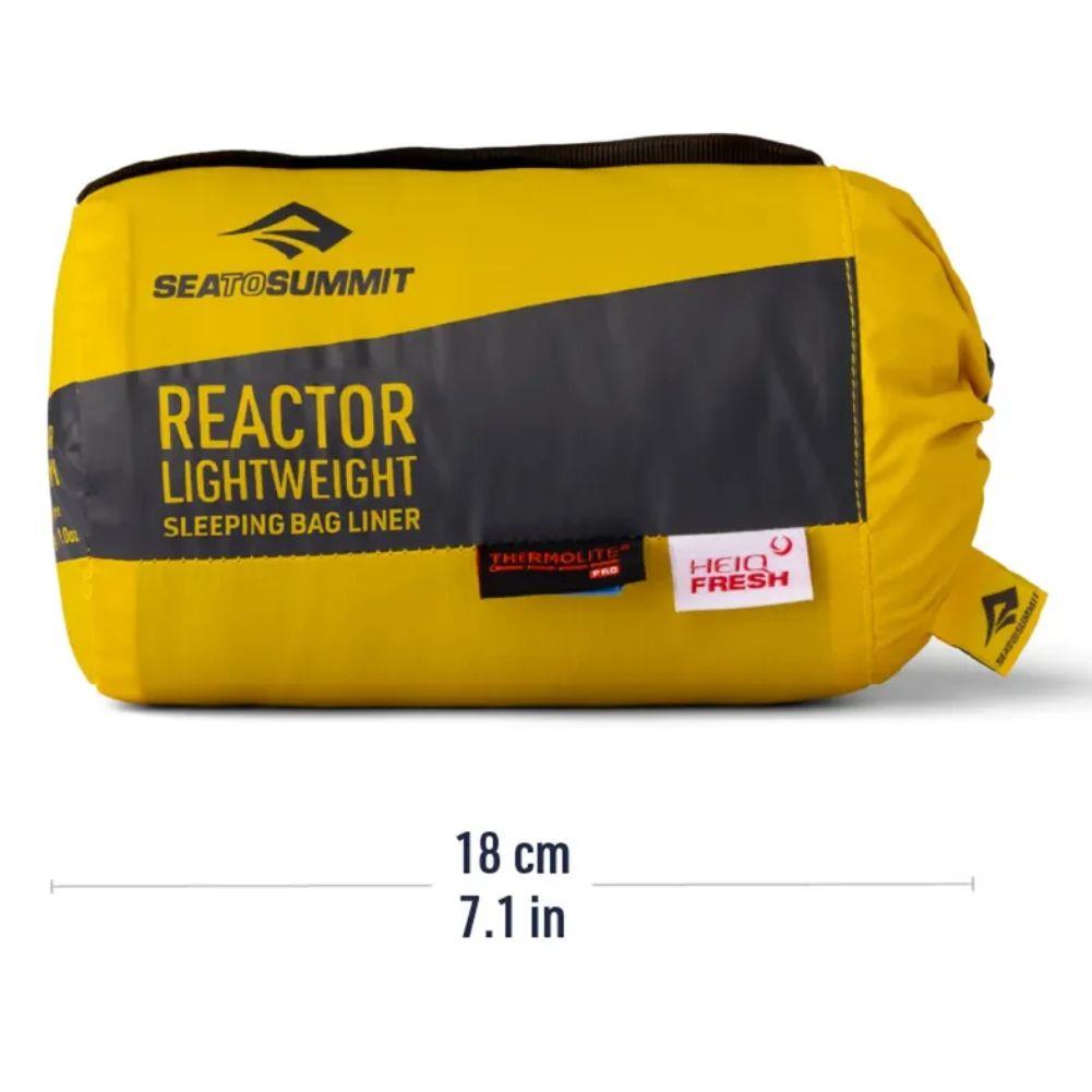Sea To Summit Reactor Lightweight Sleeping Bag  Liner - Regular (Pewter) package