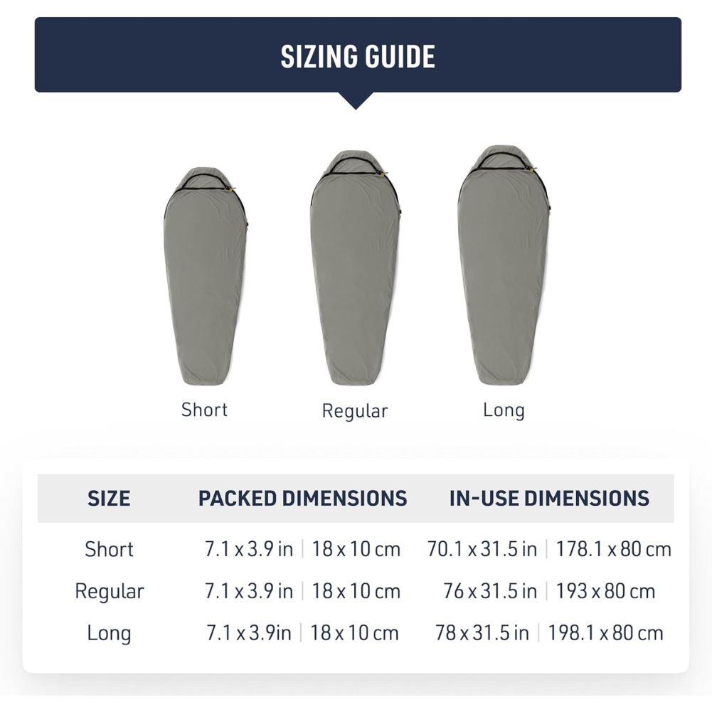 Sea To Summit Reactor Lightweight Sleeping Bag  Liner - Regular (Pewter) more