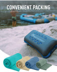 Sea To Summit Tek Microfibre Towel - Large (Moonlight Blue) pack
