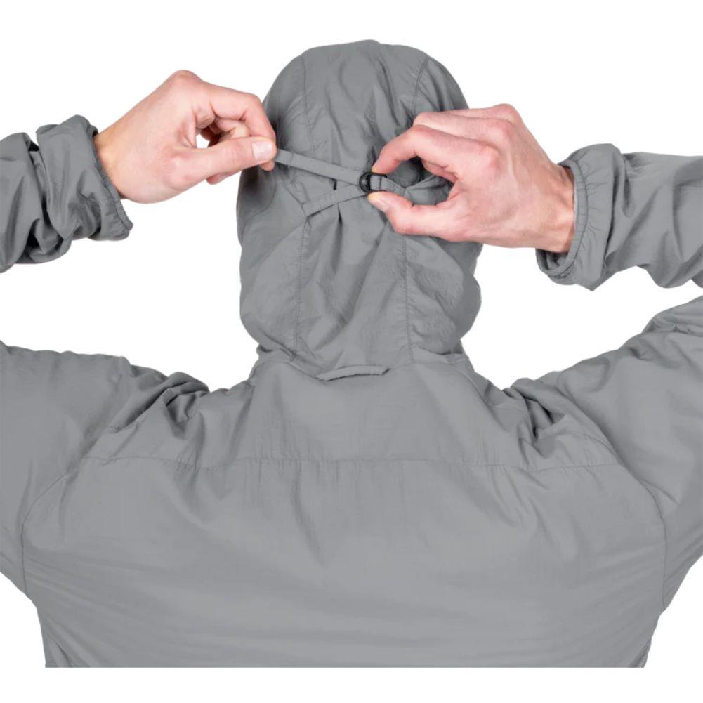 Mountain Equipment Men's Aerotherm Hooded Jacket (Tufa) back hood