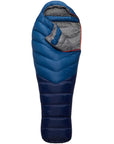 Rab Alpine 400 Regular Sleeping Bag - Left Zip (Ink) flap