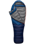 Rab Alpine 400 Regular Sleeping Bag - Left Zip (Ink) open flkap
