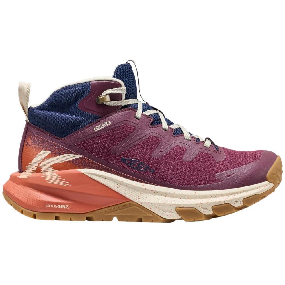 Keen Women's Targhee Apex Waterproof Hiking Boot (Fig/Burnt Brick)